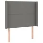 Cabecero con LED de tela gris oscuro 83x16x118/128 cm de vidaXL, Cabeceros y pies de cama - Ref: Foro24-3123883, Precio: 72,0...