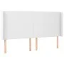 Kopfteil mit LED, weißem Kunstleder, 163 x 16 x 118/128 cm von vidaXL, Kopf- und Fußteile - Ref: Foro24-3123865, Preis: 142,2...
