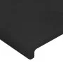 Cabecero con LED de terciopelo negro 83x16x118/128 cm de vidaXL, Cabeceros y pies de cama - Ref: Foro24-3123800, Precio: 92,2...