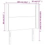 Cabecero con LED de tela gris claro 103x16x118/128 cm de vidaXL, Cabeceros y pies de cama - Ref: Foro24-3123898, Precio: 69,1...