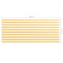 Toldo para balcón tela oxford blanco y amarillo 120x300 cm en Sombrillas | Comprar online en Foru.es