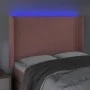 Cabecero con LED de terciopelo rosa 147x16x118/128 cm de vidaXL, Cabeceros y pies de cama - Ref: Foro24-3123821, Precio: 137,...