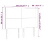 Cabecero con LED de terciopelo rosa 147x16x118/128 cm de vidaXL, Cabeceros y pies de cama - Ref: Foro24-3123821, Precio: 140,...