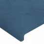 LED-Kopfteil aus dunkelblauem Samt, 163 x 16 x 118/128 cm von vidaXL, Kopf- und Fußteile - Ref: Foro24-3123826, Preis: 133,05...
