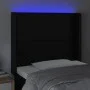 Kopfteil mit LED, schwarzem Kunstleder, 93 x 16 x 118/128 cm von vidaXL, Kopf- und Fußteile - Ref: Foro24-3123846, Preis: 76,...