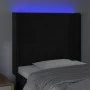 Kopfteil aus schwarzem Samt mit LED 93x16x118/128 cm von vidaXL, Kopf- und Fußteile - Ref: Foro24-3123806, Preis: 88,48 €, Ra...