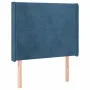 Cabecero con LED de terciopelo azul oscuro 93x16x118/128 cm de vidaXL, Cabeceros y pies de cama - Ref: Foro24-3123808, Precio...