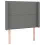 Kopfteil aus dunkelgrauem Stoff mit LED103x16x118/128 cm von vidaXL, Kopf- und Fußteile - Ref: Foro24-3123899, Preis: 68,97 €...