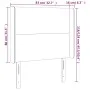 Cabecero con LED de terciopelo gris claro 83x16x118/128 cm de vidaXL, Cabeceros y pies de cama - Ref: Foro24-3123798, Precio:...