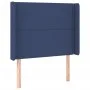 Blue fabric headboard with LED 103x16x118/128 cm by vidaXL, Headboards and footboards - Ref: Foro24-3123904, Price: 68,81 €, ...