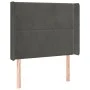 Dark gray velvet headboard with LED 103x16x118/128 cm by vidaXL, Headboards and footboards - Ref: Foro24-3123951, Price: 71,2...