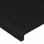 Black fabric headboard with LED 203x16x118/128 cm by vidaXL, Headboards and footboards - Ref: Foro24-3123792, Price: 122,25 €...