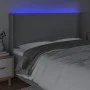 Hellgraues Stoffkopfteil mit LED 183x16x118/128 cm von vidaXL, Kopf- und Fußteile - Ref: Foro24-3123782, Preis: 122,74 €, Rab...