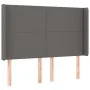 Kopfteil mit LED-grauem Kunstleder 147x16x118/128cm von vidaXL, Kopf- und Fußteile - Ref: Foro24-3123862, Preis: 112,84 €, Ra...