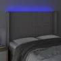 Kopfteil mit LED-grauem Kunstleder 147x16x118/128cm von vidaXL, Kopf- und Fußteile - Ref: Foro24-3123862, Preis: 112,84 €, Ra...