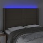 Cabecero con LED de tela gris taupe 147x16x118/128 cm de vidaXL, Cabeceros y pies de cama - Ref: Foro24-3123910, Precio: 104,...