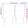 Cabecero con LED de tela gris taupe 147x16x118/128 cm de vidaXL, Cabeceros y pies de cama - Ref: Foro24-3123910, Precio: 104,...