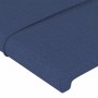 Cabecero con LED de tela azul 93x16x118/128 cm de vidaXL, Cabeceros y pies de cama - Ref: Foro24-3124036, Precio: 76,53 €, De...