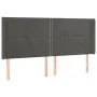 Dark gray velvet headboard with LED 203x16x118/128 cm by vidaXL, Headboards and footboards - Ref: Foro24-3123975, Price: 112,...