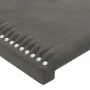 Dark gray velvet headboard with LED 203x16x118/128 cm by vidaXL, Headboards and footboards - Ref: Foro24-3123975, Price: 112,...
