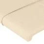 Kopfteil aus cremefarbenem Stoff mit LED 147x16x118/128 cm von vidaXL, Kopf- und Fußteile - Ref: Foro24-3124051, Preis: 112,2...