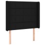 Cabecero con LED de tela negro 83x16x118/128 cm de vidaXL, Cabeceros y pies de cama - Ref: Foro24-3124024, Precio: 76,68 €, D...