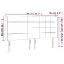 Light gray fabric headboard with LED 163x16x118/128 cm by vidaXL, Headboards and footboards - Ref: Foro24-3124054, Price: 123...