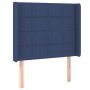Cabecero con LED de tela azul 103x16x118/128 cm de vidaXL, Cabeceros y pies de cama - Ref: Foro24-3124044, Precio: 77,85 €, D...