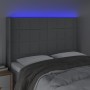 Cabecero con LED de tela gris claro 147x16x118/128 cm de vidaXL, Cabeceros y pies de cama - Ref: Foro24-3124046, Precio: 136,...