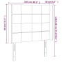 Cabecero con LED de tela gris claro 103x16x118/128 cm de vidaXL, Cabeceros y pies de cama - Ref: Foro24-3124038, Precio: 78,6...