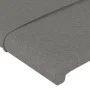 Dunkelgraues Stoffkopfteil mit LED 183x16x118/128 cm von vidaXL, Kopf- und Fußteile - Ref: Foro24-3124063, Preis: 139,05 €, R...