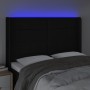 Cabecero con LED de tela negro 147x16x118/128 cm de vidaXL, Cabeceros y pies de cama - Ref: Foro24-3124048, Precio: 134,07 €,...