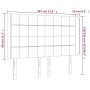 Cabecero con LED de tela negro 147x16x118/128 cm de vidaXL, Cabeceros y pies de cama - Ref: Foro24-3124048, Precio: 134,07 €,...