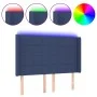 LED-Kopfteil aus blauem Stoff, 147 x 16 x 118/128 cm von vidaXL, Kopf- und Fußteile - Ref: Foro24-3124052, Preis: 128,01 €, R...
