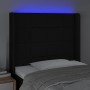 Cabecero con LED de tela negro 103x16x118/128 cm de vidaXL, Cabeceros y pies de cama - Ref: Foro24-3124040, Precio: 82,70 €, ...
