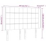 Cabecero con LED de tela gris taupe 147x16x118/128 cm de vidaXL, Cabeceros y pies de cama - Ref: Foro24-3124050, Precio: 108,...