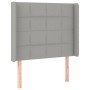 Cabecero con LED de tela gris claro 83x16x118/128 cm de vidaXL, Cabeceros y pies de cama - Ref: Foro24-3124022, Precio: 72,01...