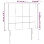 Cabecero con LED de tela gris claro 83x16x118/128 cm de vidaXL, Cabeceros y pies de cama - Ref: Foro24-3124022, Precio: 72,01...
