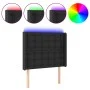 Kopfteil mit LED, schwarzem Kunstleder, 103 x 16 x 118/128 cm von vidaXL, Kopf- und Fußteile - Ref: Foro24-3124132, Preis: 71...