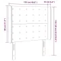 Kopfteil mit LED, schwarzem Kunstleder, 103 x 16 x 118/128 cm von vidaXL, Kopf- und Fußteile - Ref: Foro24-3124132, Preis: 71...