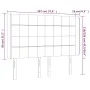 Kopfteil aus schwarzem Samt mit LED 147x16x118/128 cm von vidaXL, Kopf- und Fußteile - Ref: Foro24-3124098, Preis: 147,00 €, ...