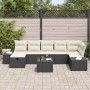 Conjunto de sofá de jardín 8 pcs Negro ratán sintético en Sofás de exterior | Comprar online en Foru.es
