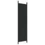 Biombo divisor de 4 paneles de tela negro 200x200 cm de vidaXL, Divisores de ambientes - Ref: Foro24-350185, Precio: 36,84 €,...