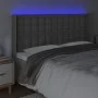 Kopfteil mit LED-grauem Kunstleder 183x16x118/128 cm von vidaXL, Kopf- und Fußteile - Ref: Foro24-3124154, Preis: 149,59 €, R...