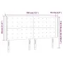 Kopfteil mit LED-grauem Kunstleder 183x16x118/128 cm von vidaXL, Kopf- und Fußteile - Ref: Foro24-3124154, Preis: 149,59 €, R...
