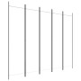 Biombo divisor de 5 paneles de tela blanco 250x200 cm de vidaXL, Divisores de ambientes - Ref: Foro24-350186, Precio: 40,64 €...