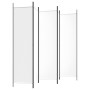 Biombo divisor de 5 paneles de tela blanco 250x200 cm de vidaXL, Divisores de ambientes - Ref: Foro24-350186, Precio: 40,64 €...