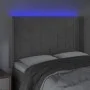 Light gray velvet headboard with LED 147x16x118/128 cm by vidaXL, Headboards and footboards - Ref: Foro24-3124096, Price: 133...