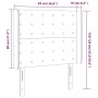 Cabecero con LED cuero sintético negro 93x16x118/128 cm de vidaXL, Cabeceros y pies de cama - Ref: Foro24-3124126, Precio: 71...