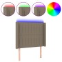 Cabecero con LED de tela gris taupe 93x16x118/128 cm de vidaXL, Cabeceros y pies de cama - Ref: Foro24-3124272, Precio: 81,15...